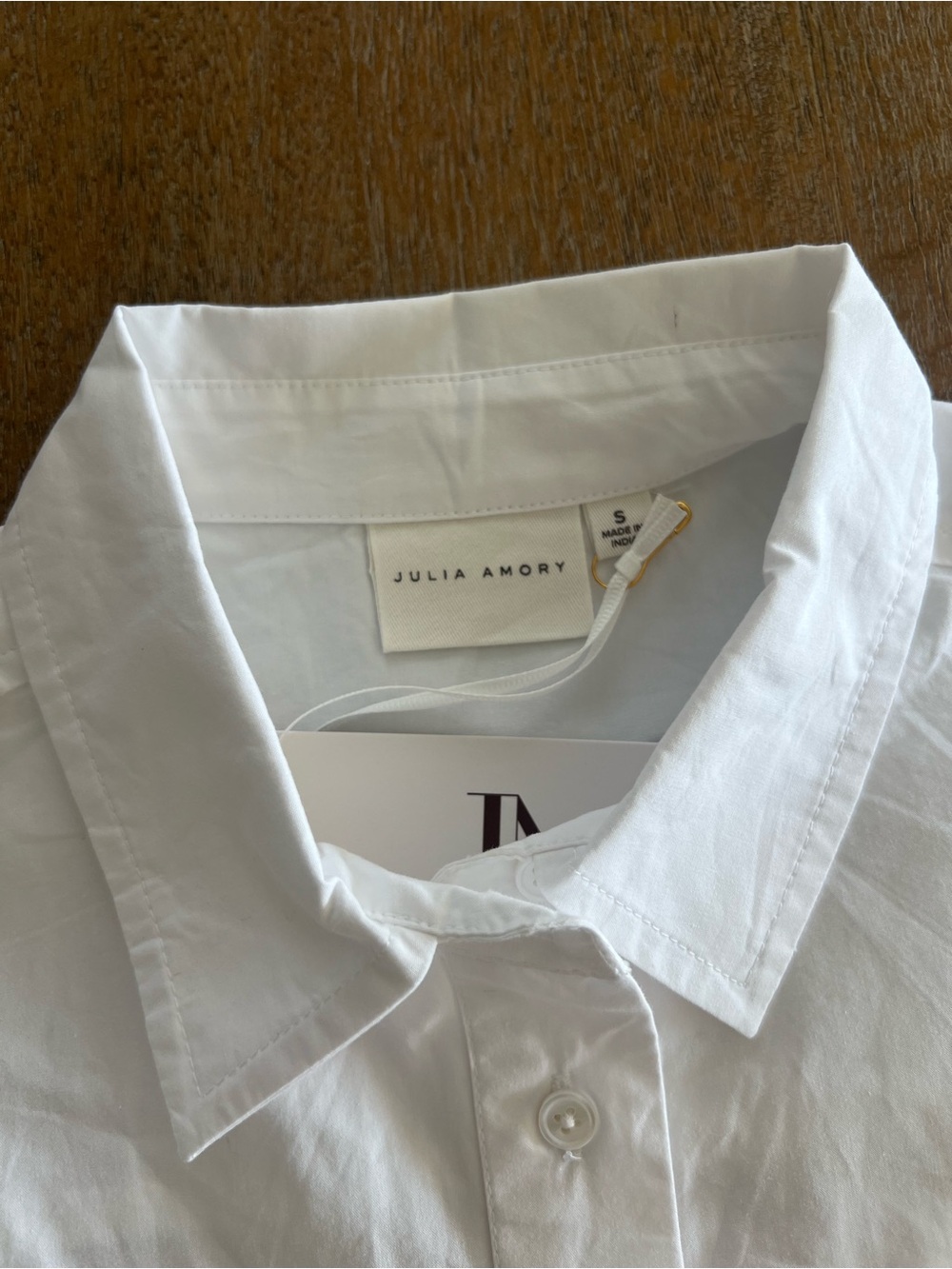 Julia Amory Carolyn Shirt Blanc size Small - Picture 4 of 4